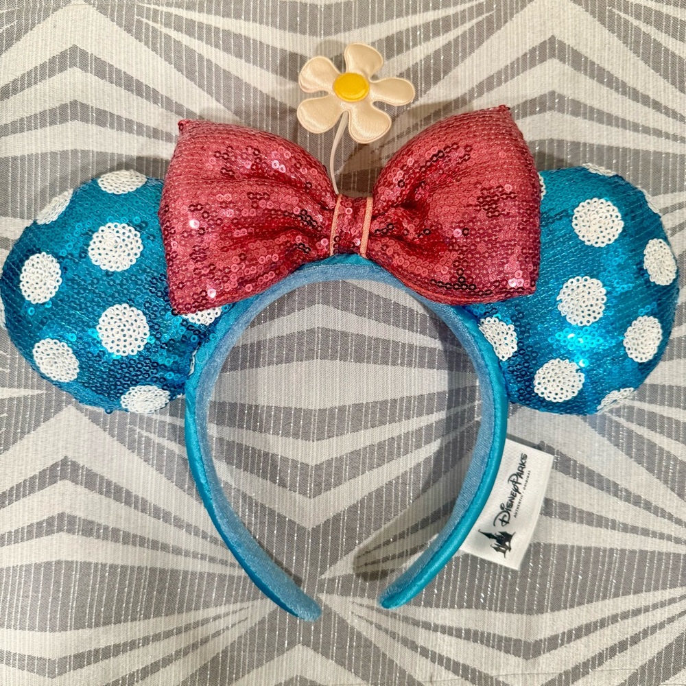 Sequin Polka Dot Mouse Ears Headband